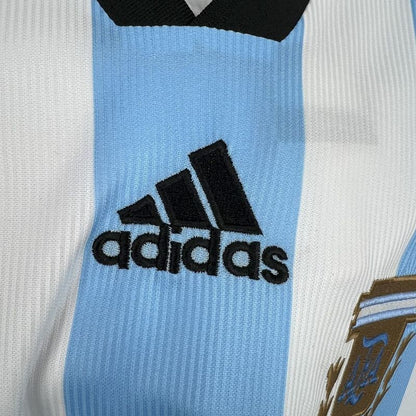 Argentina 🇦🇷 1998 World Cup Long Sleeve Home Jersey. - World Cup Retro Soccer Shop