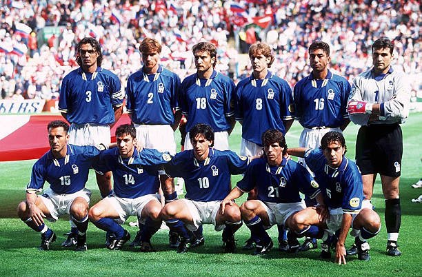 Italy 🇮🇹 Euro 1996 Home Jersey. - World Cup Retro Soccer Shop