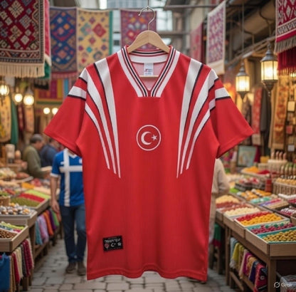 Türkiye 🇹🇷 1996 Euro Home Jersey. - World Cup Retro Soccer Shop