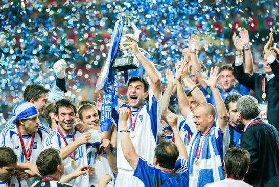 Greece 🇬🇷 Euro 2004 “Champions” Away Jersey. - World Cup Retro Soccer Shop