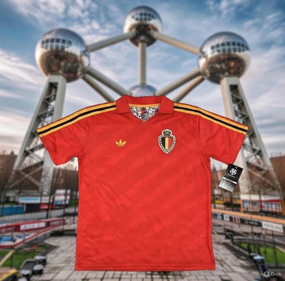 Belgium 🇧🇪 1986 World Cup Home Jersey. - World Cup Retro Soccer Shop