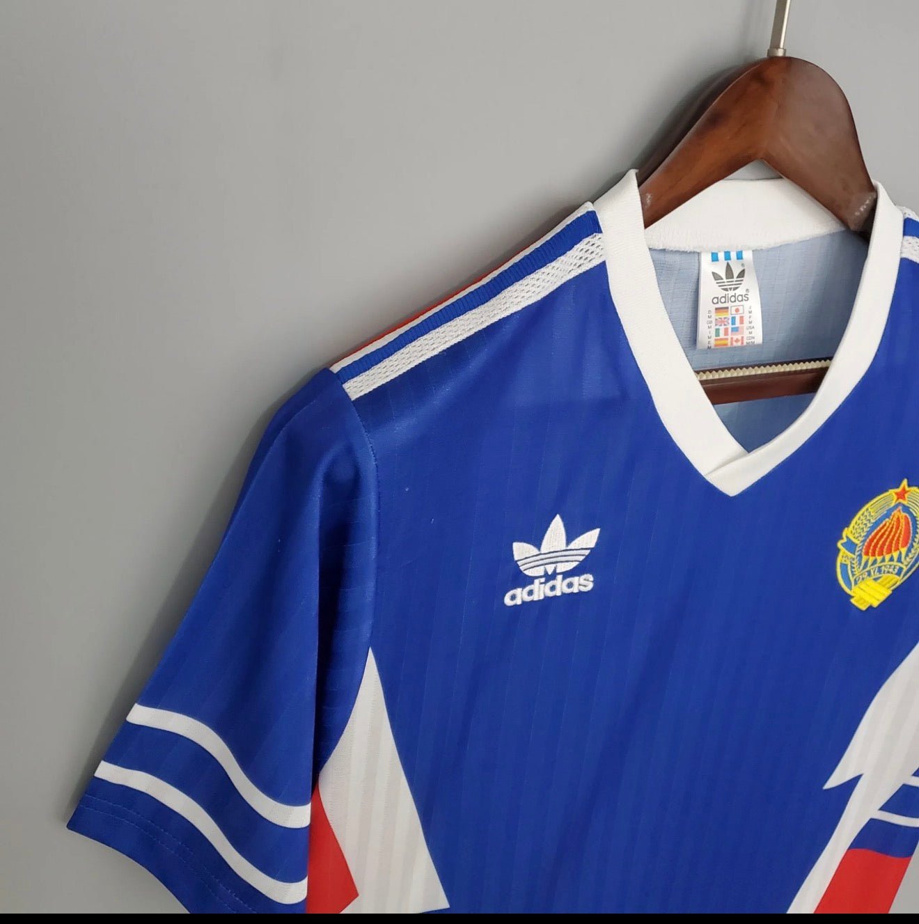 Yugoslavia 1990 World Cup Home Jersey. - World Cup Retro Soccer Shop