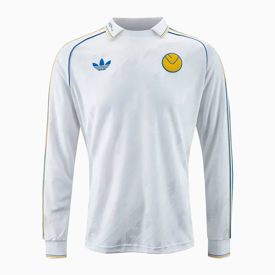 Leeds United Adidas “Lifestyler” Long Sleeve Home Retro Kit.