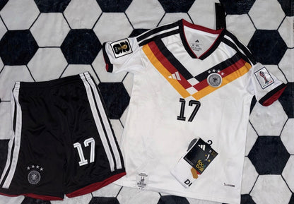 Germany 🇩🇪 2026 World Cup Kids Kit Set, Home Jersey Shorts & Socks.