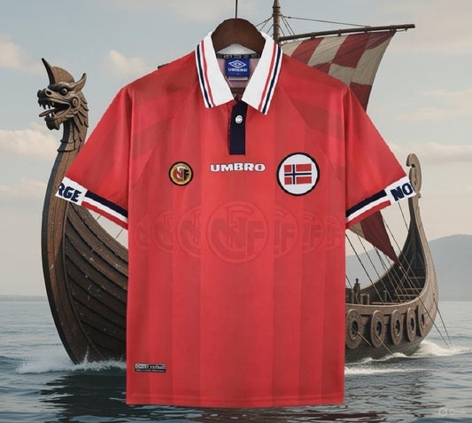 Norway 🇳🇴 1998/2000 Home Jersey. - World Cup Retro Soccer Shop
