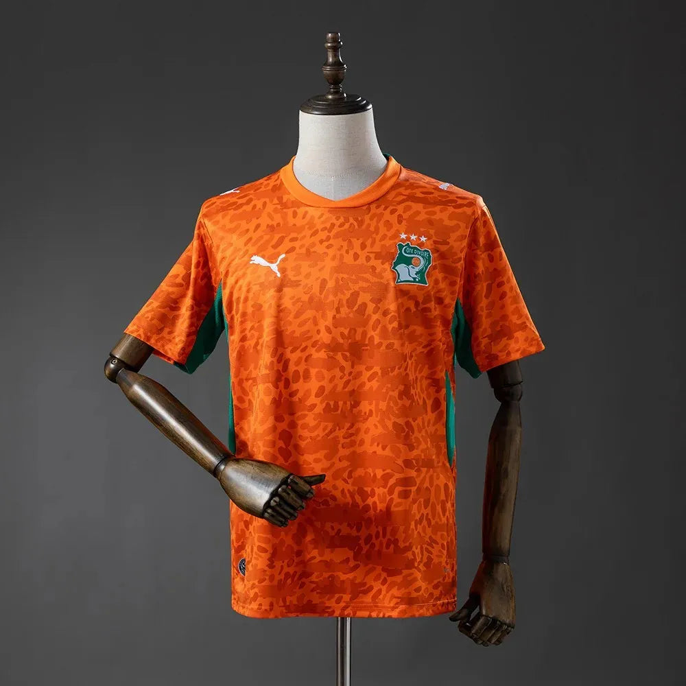 Ivory Coast 2026 World Cup home jersey, short sleeve, in ivory with national team crest, by World Cup Retro Soccer Shop