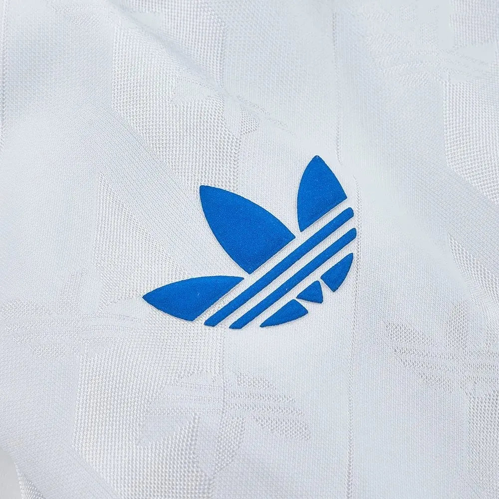 Leeds United Adidas “Lifestyler” Long Sleeve Home Retro Kit. - World Cup Retro Soccer Shop