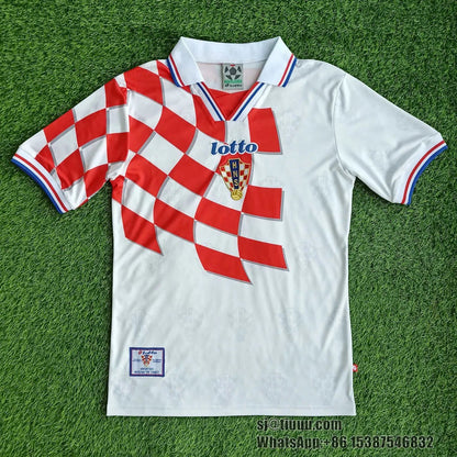 Croatia 🇭🇷 1998 World Cup Home Jersey. - World Cup Retro Soccer Shop