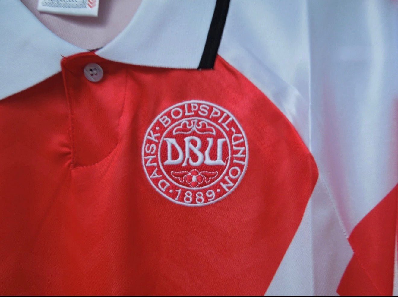 Denmark 🇩🇰 Euro 1992 “European Champions” Home Jersey. - World Cup Retro Soccer Shop