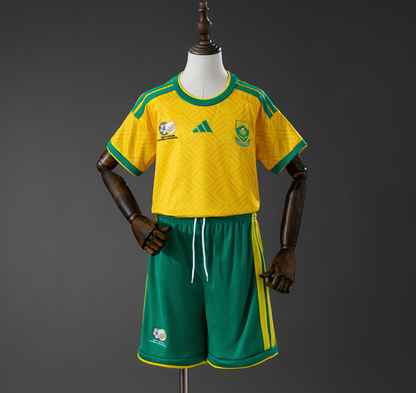 Sth Africa 🇿🇦 2026 World Cup Kids Kit Set Home Jersey, Shorts & Socks.