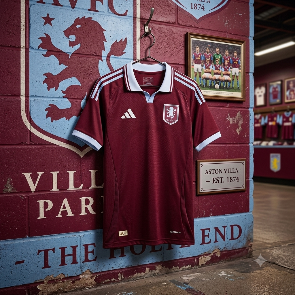 Aston Villa FC 26/27 Home Jersey.