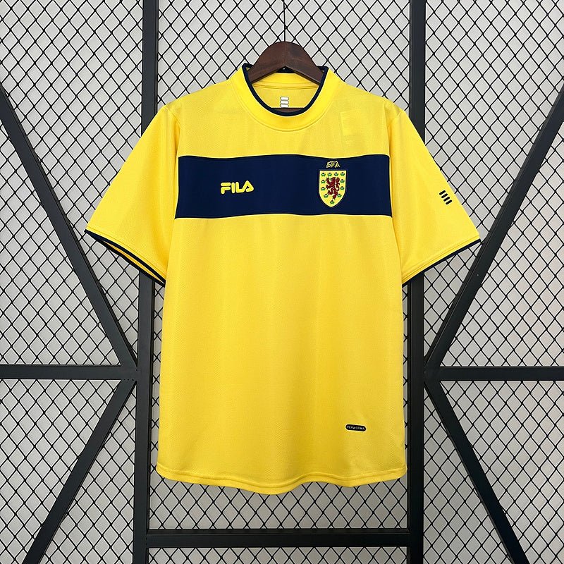 Scotland 🏴󠁧󠁢󠁳󠁣󠁴󠁿 2002 Away Jersey. - World Cup Retro Soccer Shop
