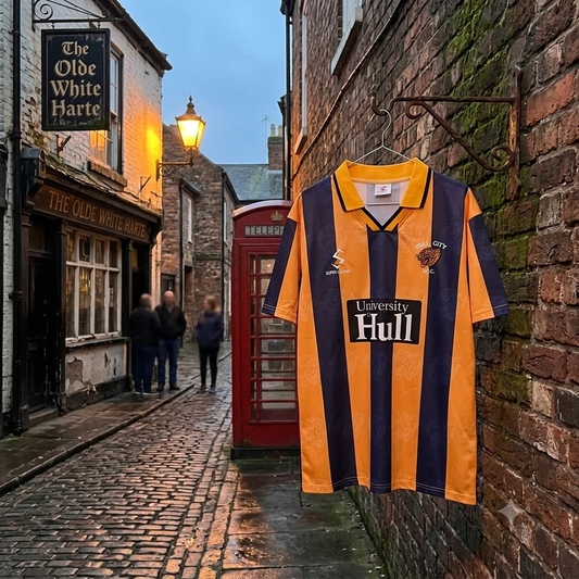 Hull City FC 97/98 Retro Home Jersey.