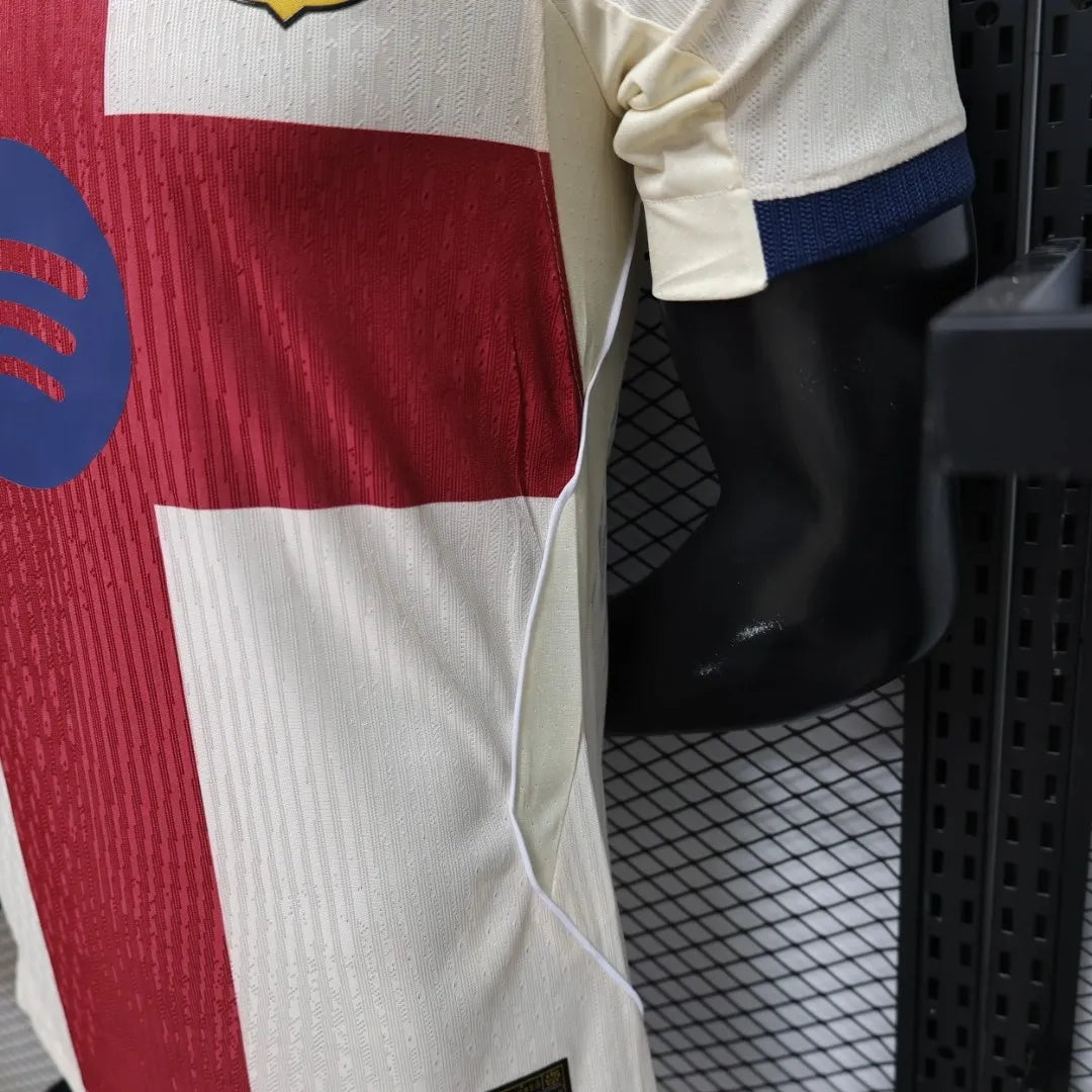 Barcelona FC 26/27 fourth short sleeve jersey with team logo and vibrant design, by World Cup Retro Soccer Shop.