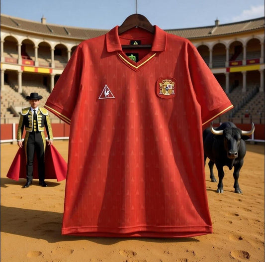 Spain 🇪🇸 Euro 1988 Home Jersey. - World Cup Retro Soccer Shop