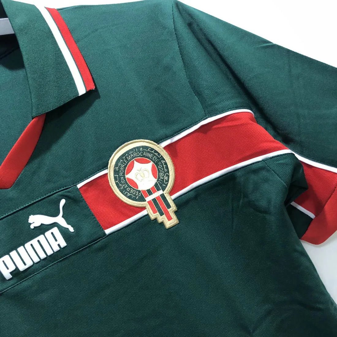 Morocco 🇲🇦 1998 World Cup Home Jersey. - World Cup Retro Soccer Shop