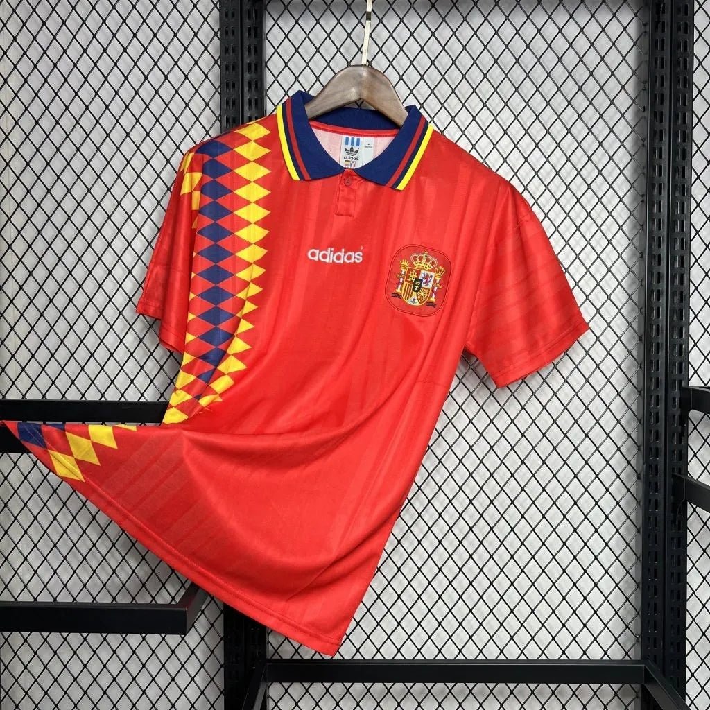 Spain 🇪🇸 1994 World Cup Home Jersey. - World Cup Retro Soccer Shop