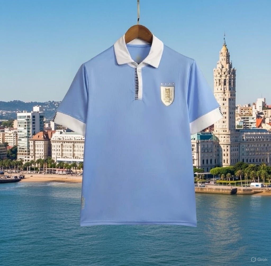 Uruguay 🇺🇾 100th Anniversary Edition Home Jersey. - World Cup Retro Soccer Shop