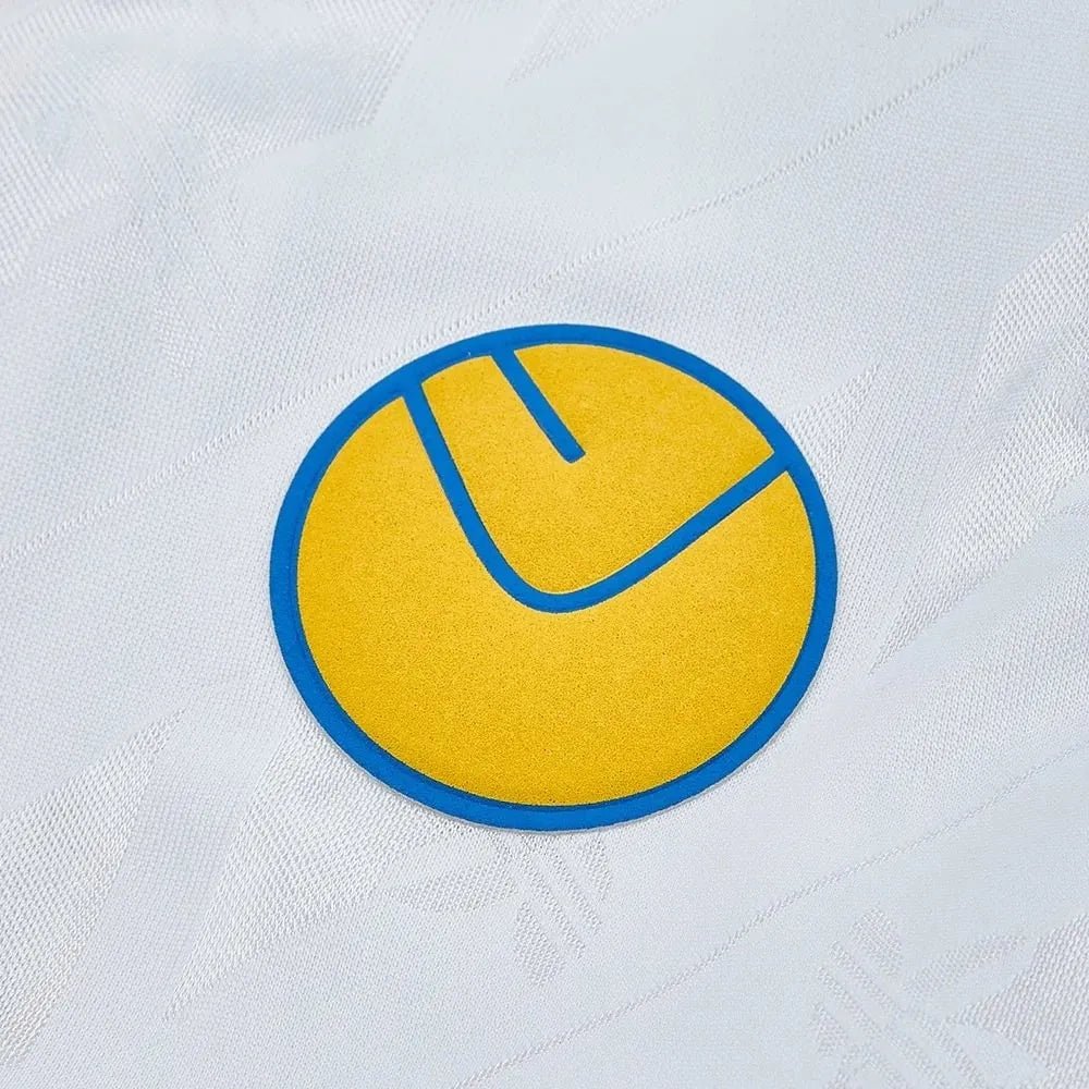 Leeds United Adidas “Lifestyler” Long Sleeve Home Retro Kit. - World Cup Retro Soccer Shop