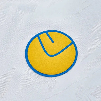 Leeds United Adidas “Lifestyler” Long Sleeve Home Retro Kit. - World Cup Retro Soccer Shop