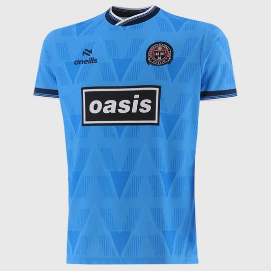 Bohemian FC Oasis Tour Kit short sleeve soccer jersey by World Cup Retro Soccer Shop, featuring team logo and vibrant design.