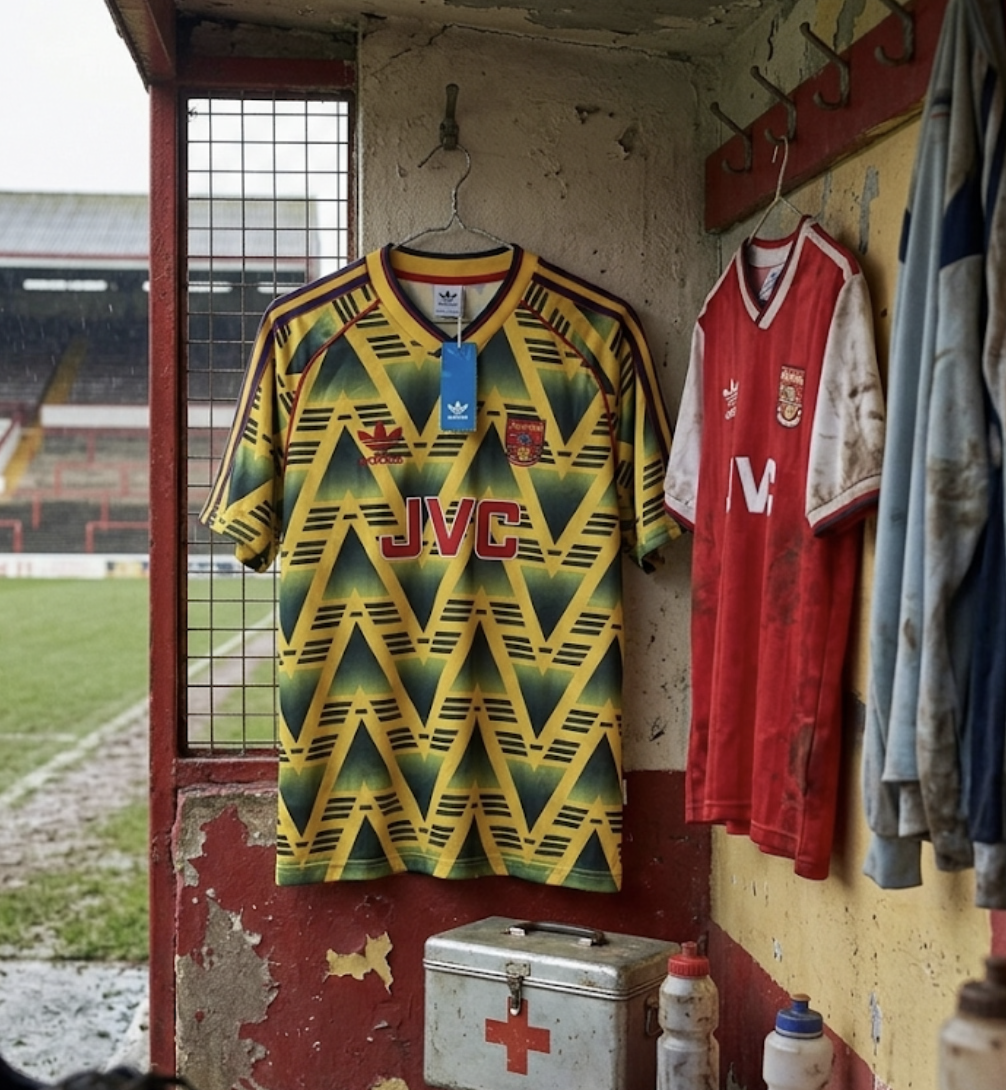 Arsenal FC 1991/93 Retro Away Kit.