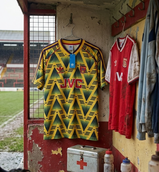 Arsenal FC 1991/93 Retro Away Kit.