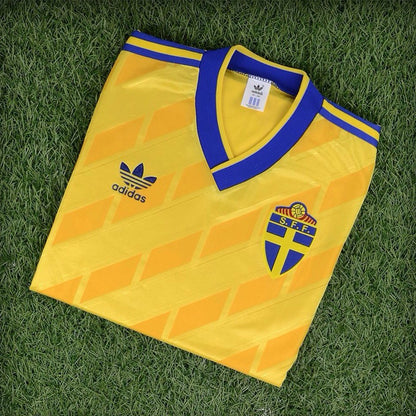 Sweden 🇸🇪 1990 “Italia 90” World Cup Home Jersey. - World Cup Retro Soccer Shop