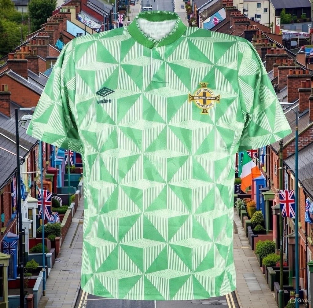 Northern Ireland 1990/92 Home Jersey. - World Cup Retro Soccer Shop