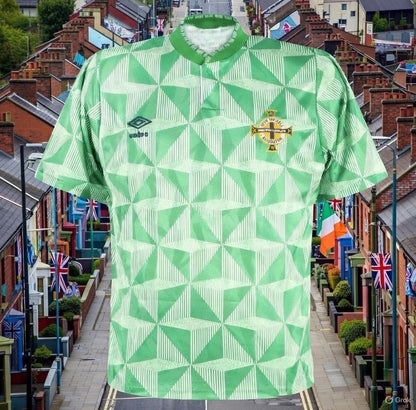 Northern Ireland 1990/92 Home Jersey. - World Cup Retro Soccer Shop