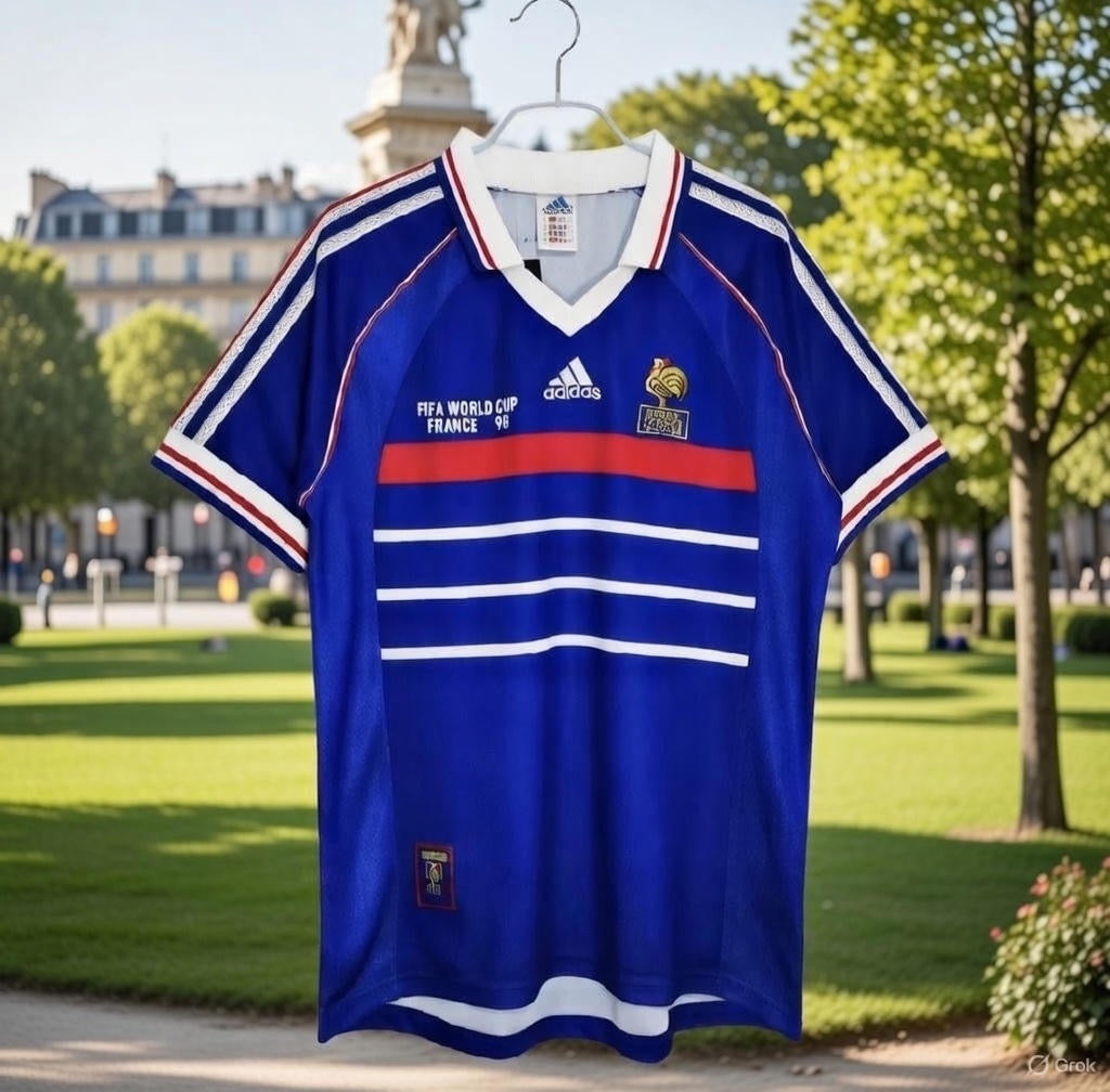 France 🇫🇷 1998 World Cup Champions Home Jersey.