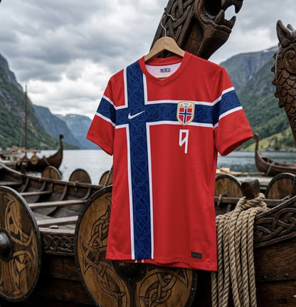 Norway 🇳🇴 2026 World Cup Kids Kit Set, Home Jersey Shorts & Socks.