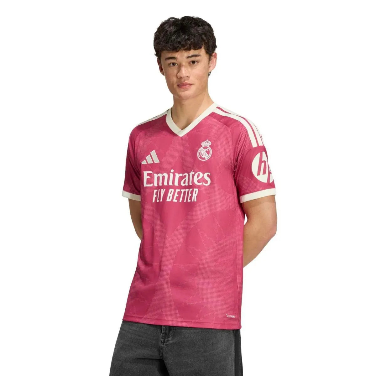 Real Madrid 26/27 third short sleeve soccer jersey featuring team crest and sponsor details, made by World Cup Retro Soccer Shop.
