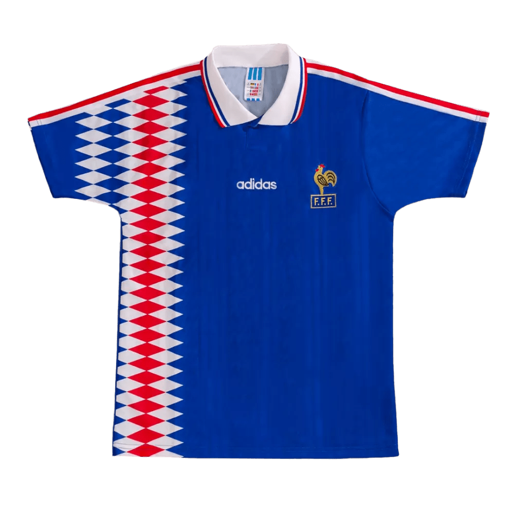 France 🇫🇷 1994/96 Home Jersey. - World Cup Retro Soccer Shop