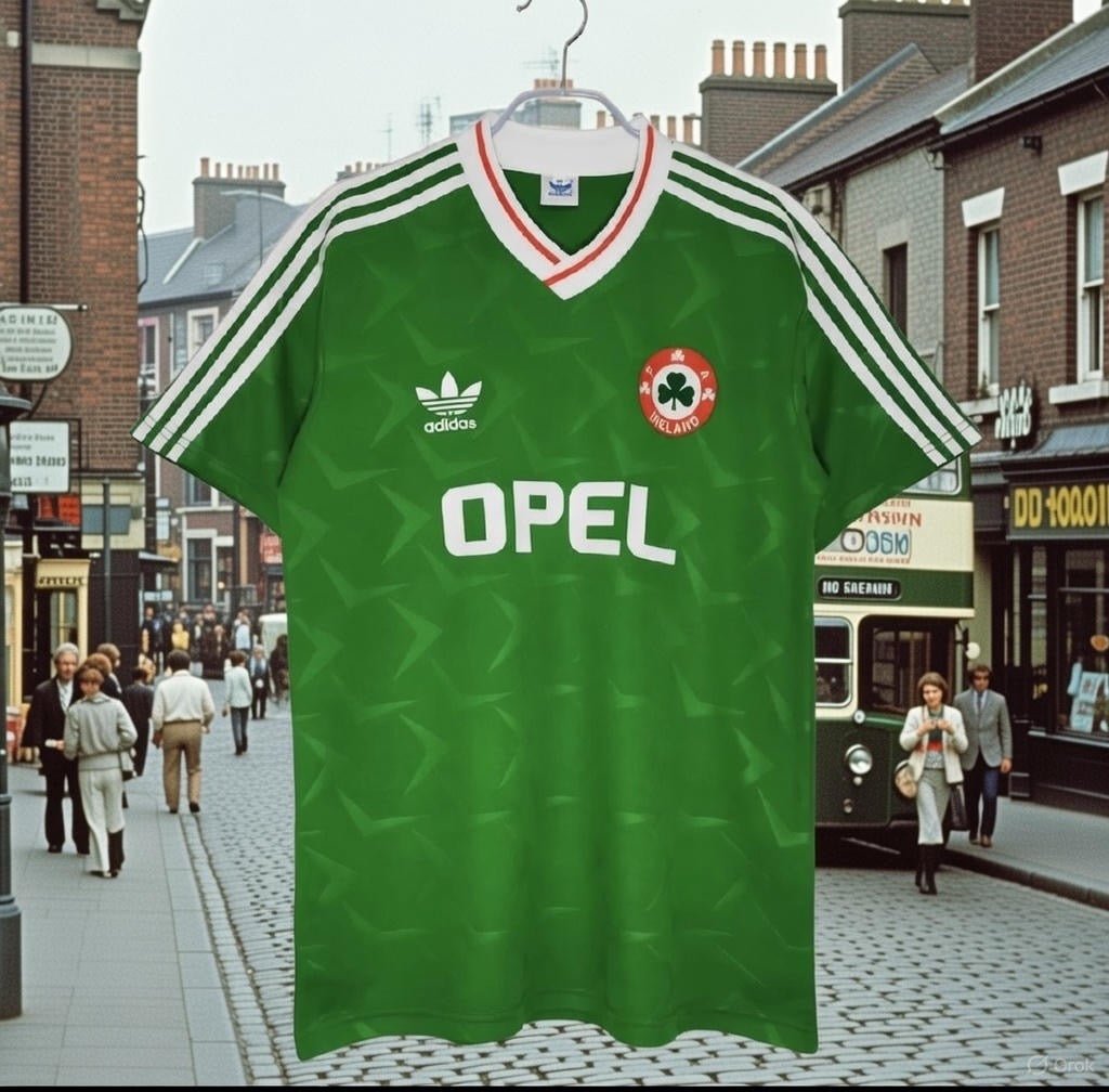 Ireland 🇮🇪 1990 World Cup Home Jersey. - World Cup Retro Soccer Shop
