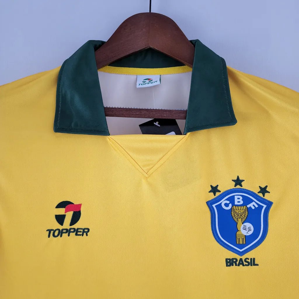 Brazil 🇧🇷 1990 World Cup Home Jersey. - World Cup Retro Soccer Shop