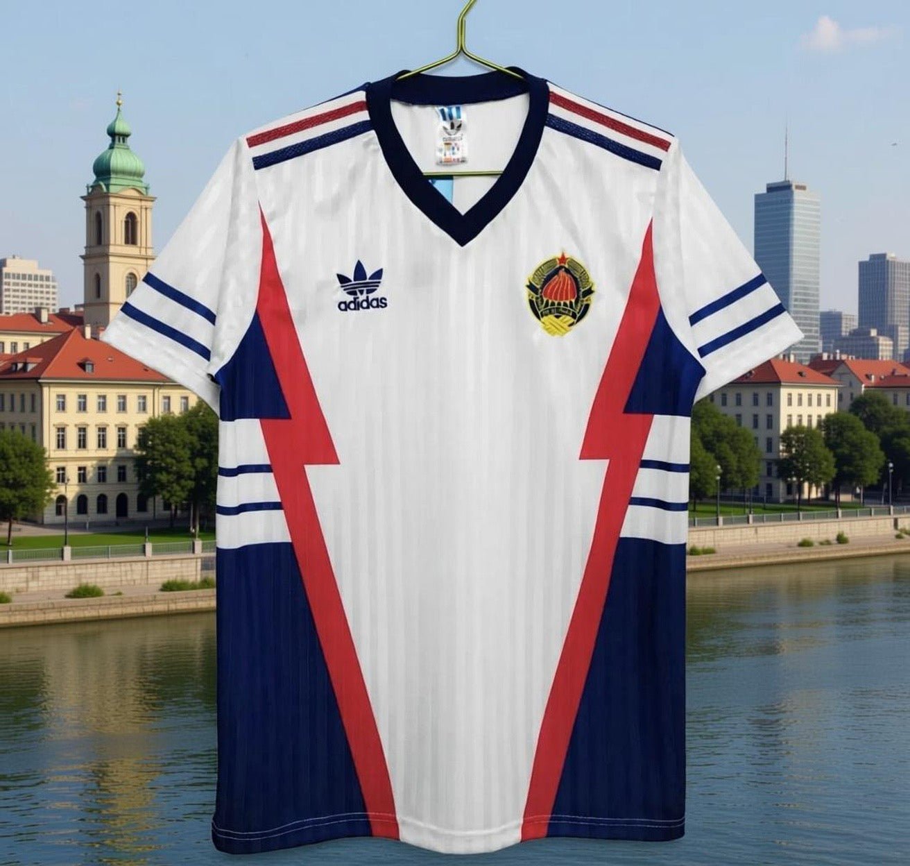 Yugoslavia 1990 World Cup Away Jersey. - World Cup Retro Soccer Shop