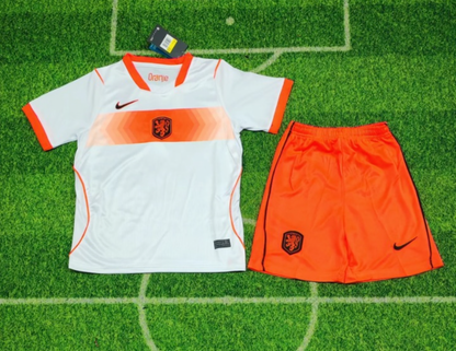 Netherlands 🇳🇱 2026 World Cup Kids Kit Set, Away Jersey Shorts & Socks.
