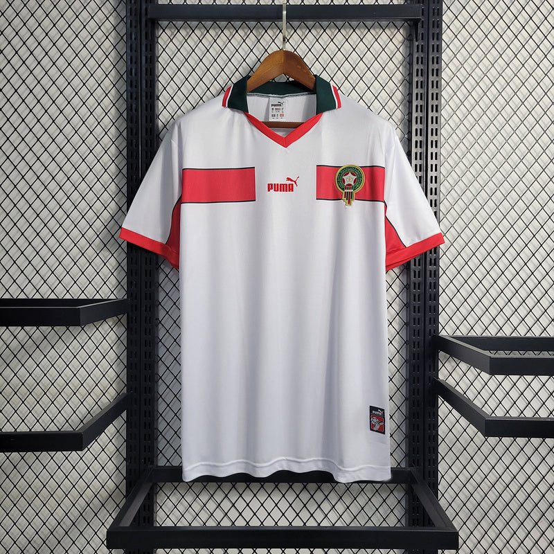 Morocco 🇲🇦 1998 World Cup Away Jersey. - World Cup Retro Soccer Shop