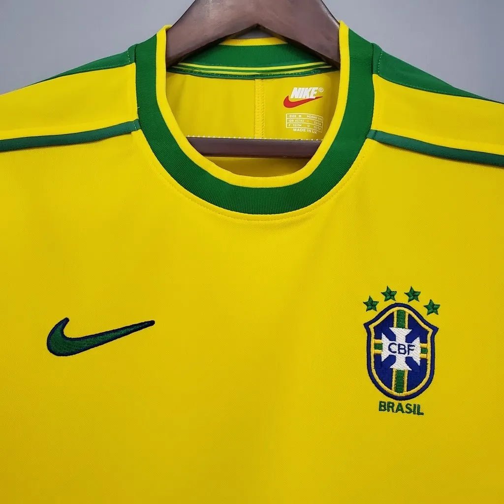 Brazil 🇧🇷 1998 World Cup Home Jersey. - World Cup Retro Soccer Shop