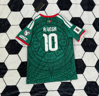 Mexico 🇲🇽 2026 World Cup Kids Kit Set, Home Jersey Shorts & Socks.