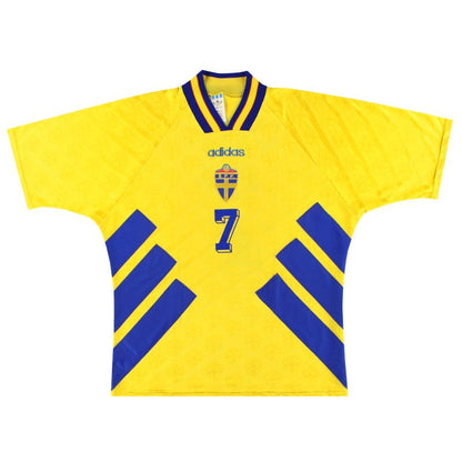 Sweden 🇸🇪 1994 World Cup Home Jersey. - World Cup Retro Soccer Shop