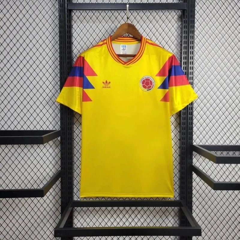 Colombia 🇨🇴 1990 World Cup Home Jersey. - World Cup Retro Soccer Shop