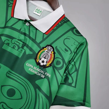 Mexico 🇲🇽 1998 World Cup Home Jersey. - World Cup Retro Soccer Shop