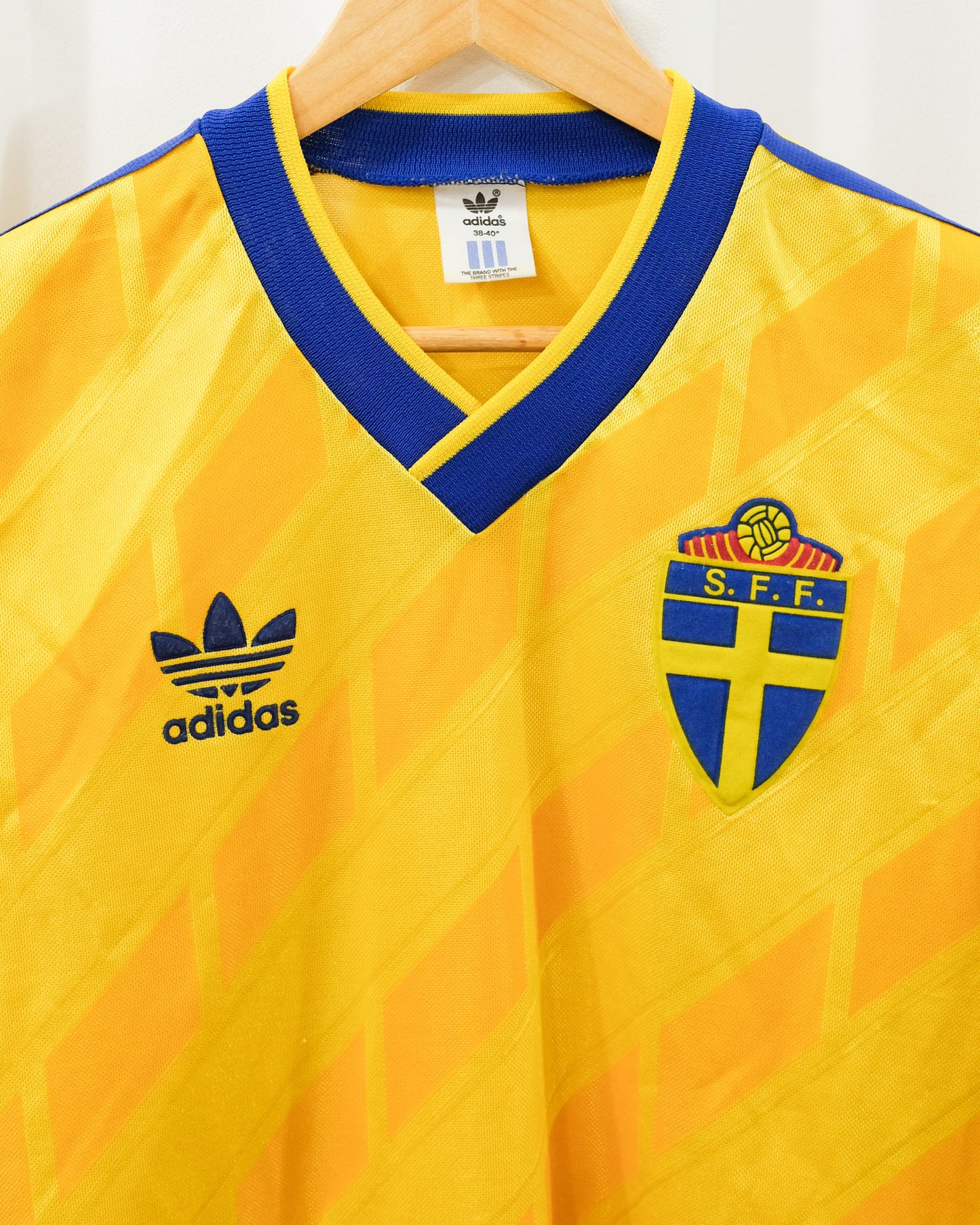 Sweden 🇸🇪 1990 “Italia 90” World Cup Home Jersey. - World Cup Retro Soccer Shop