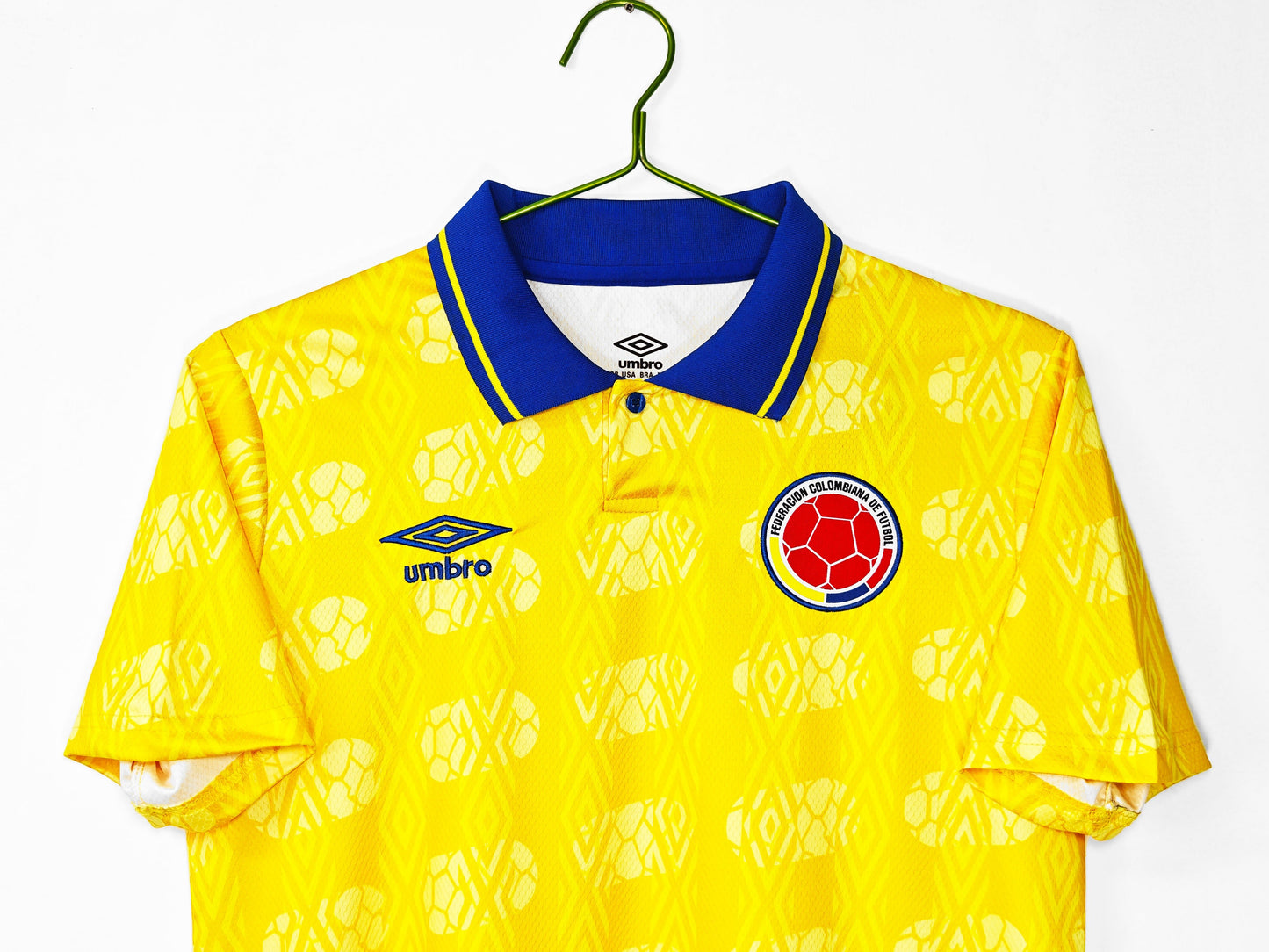 Colombia 🇨🇴 1993 World Cup Home Jersey. - World Cup Retro Soccer Shop