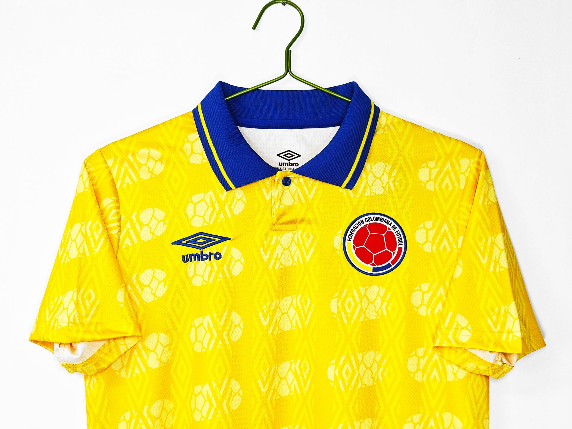 Colombia 🇨🇴 1993 World Cup Home Jersey. - World Cup Retro Soccer Shop