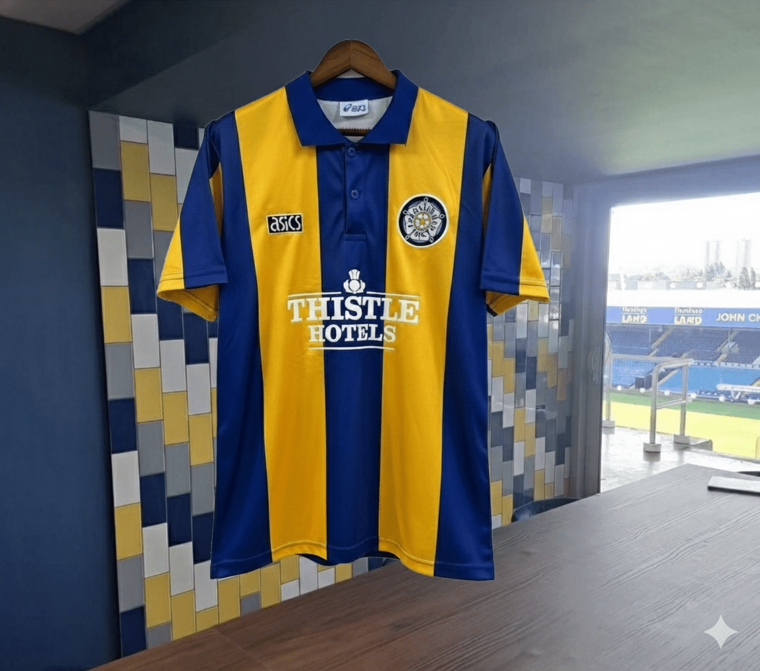 Leeds United 1994/95 Away Retro Kit. - World Cup Retro Soccer Shop