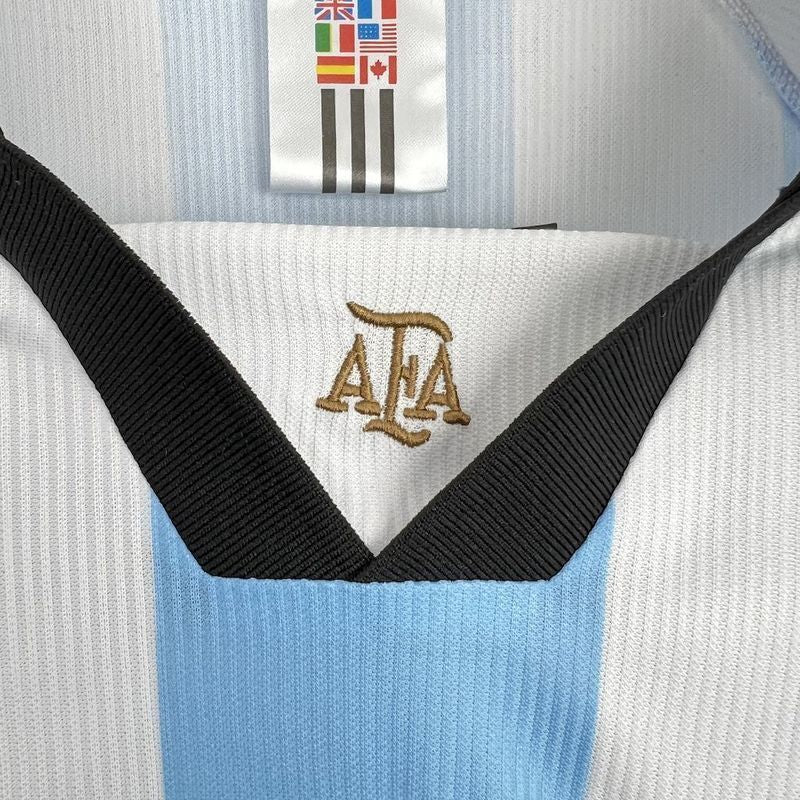 Argentina 🇦🇷 1998 World Cup Long Sleeve Home Jersey. - World Cup Retro Soccer Shop