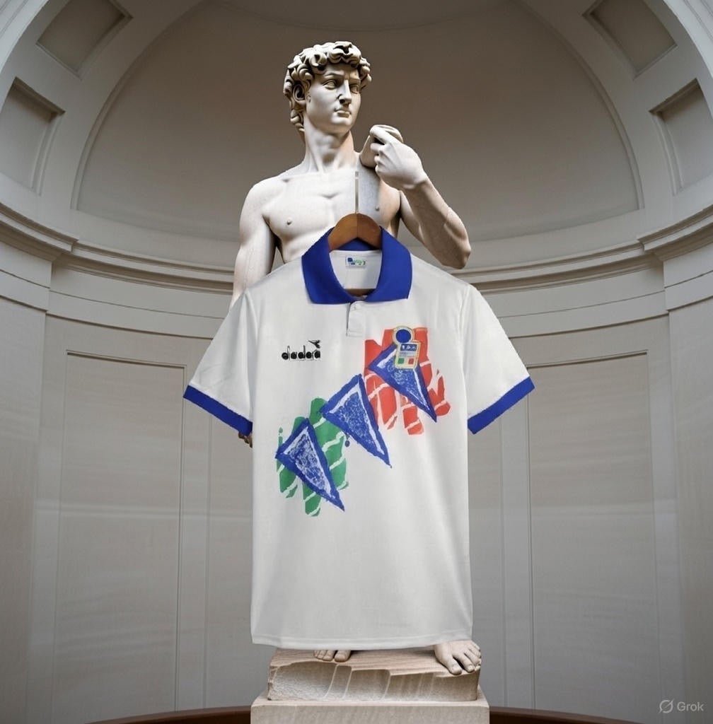 Italy 🇮🇹 1994 World Cup “Classic” Training Jersey. - World Cup Retro Soccer Shop